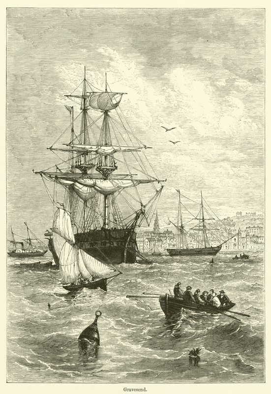Gravesend (metszet) alkotó: English School