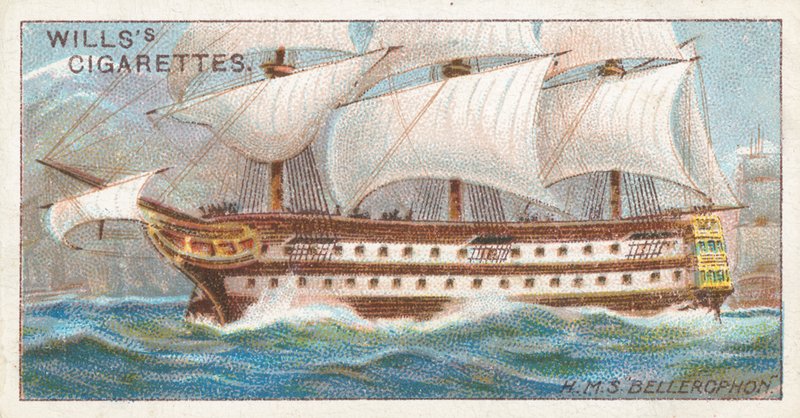 H.M.S. "Bellerophon" alkotó: English School