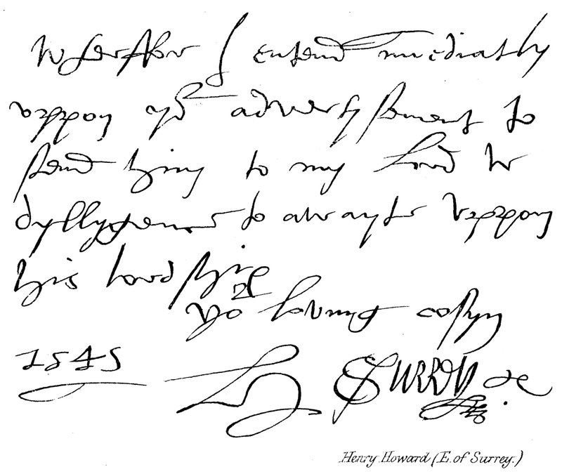 Henry Howard (E of Surrey) alkotó: English School