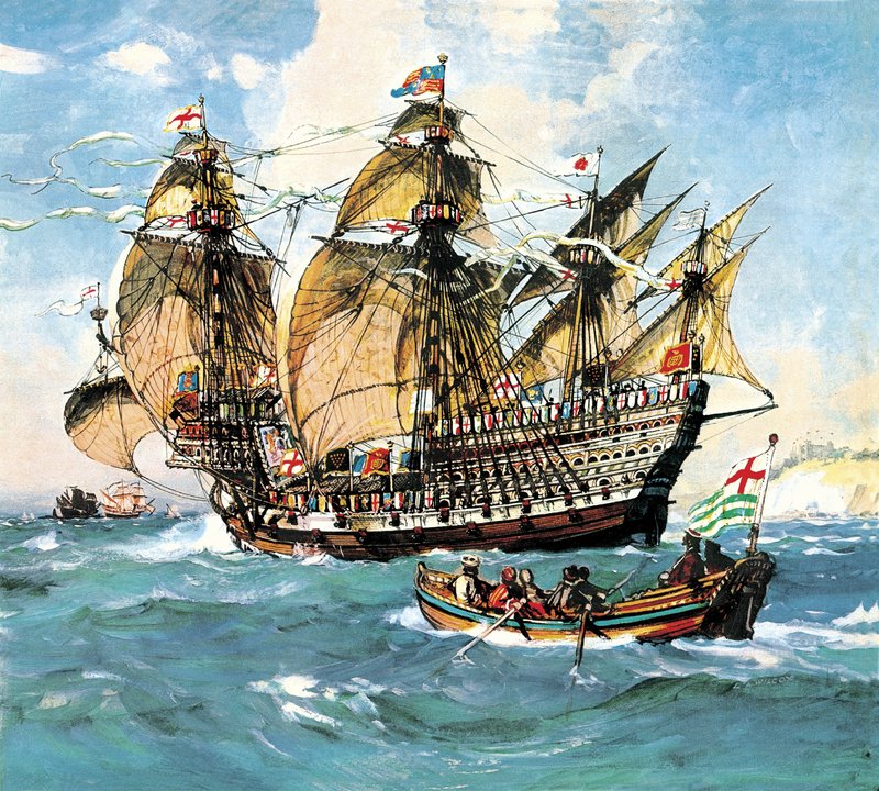 VIII. Henrik zászlóshajója, a „Henri Grace a Dieu” alkotó: English School
