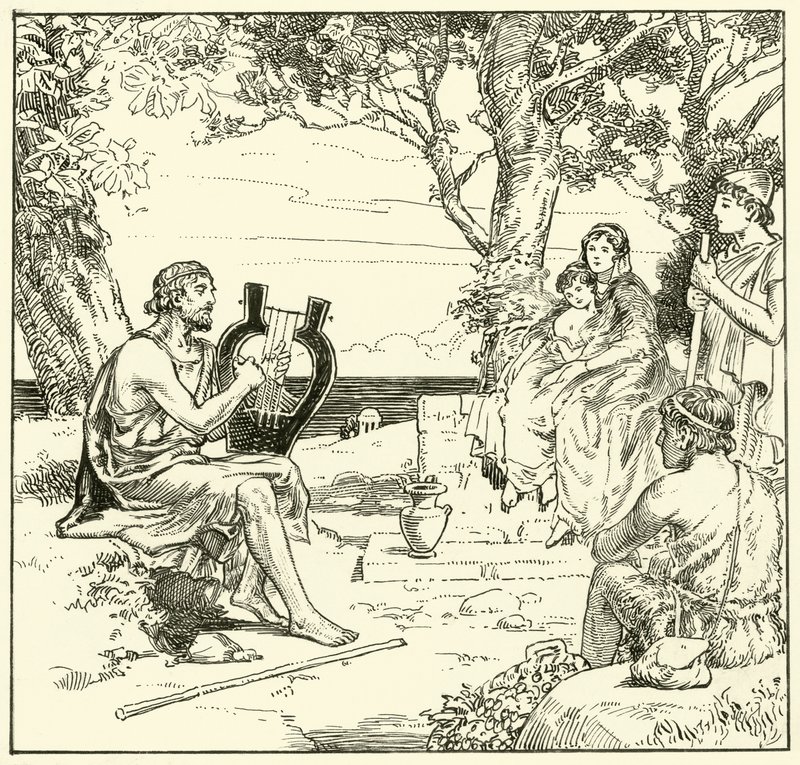 Homérosz (tinta papíron) alkotó: English School