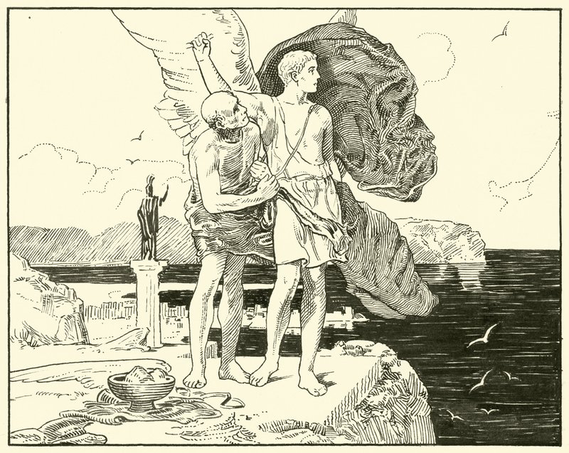 Icarus (tinta papíron) alkotó: English School