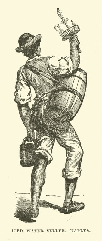 Jeges víz eladó, Nápoly alkotó: English School