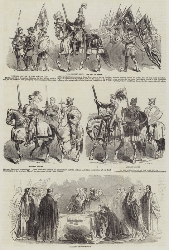 A polgármesterség illusztrációi (metszet) alkotó: English School
