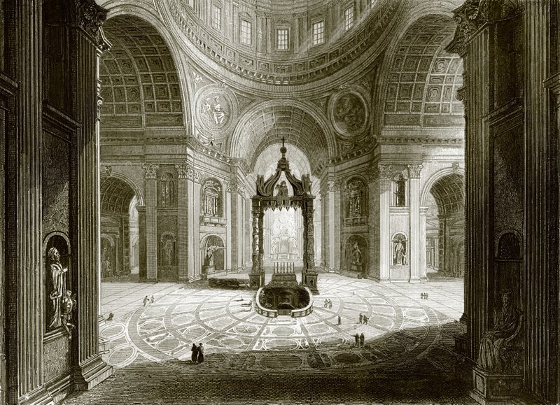 Szent Péter Róma belseje alkotó: English School