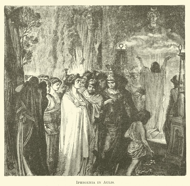 Iphigenia in Aulis (metszet) alkotó: English School