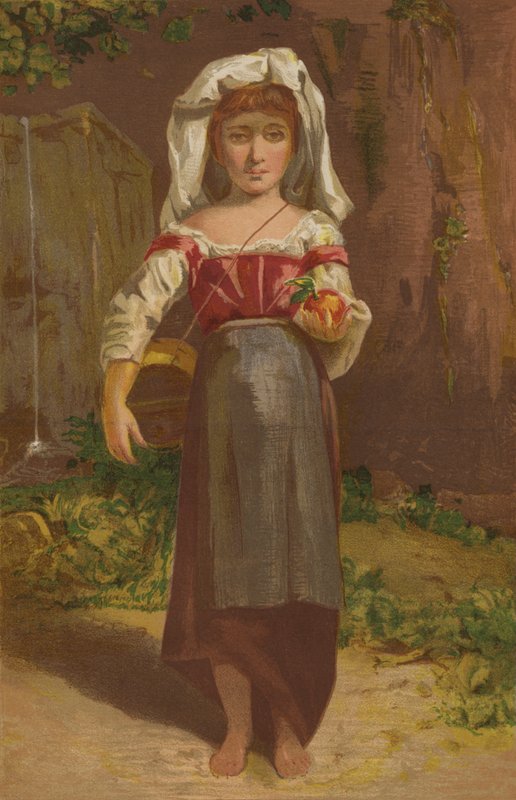 Olasz lány (chromolitho) alkotó: English School