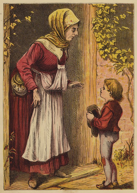 Jack And The Beanstalk (színes metszet) alkotó: English School