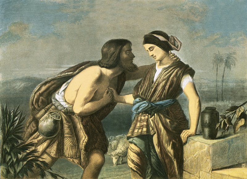 Jákob és Ráchel alkotó: English School