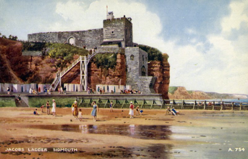 Jacobs létra, Sidmouth (színes litho) alkotó: English School