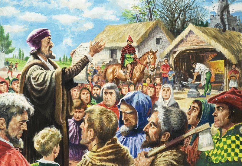 John Wycliffe alkotó: English School