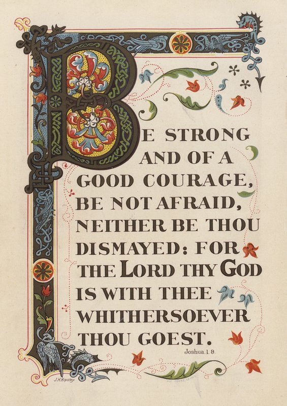 Józsué 1:9 (chromolitho) alkotó: English School