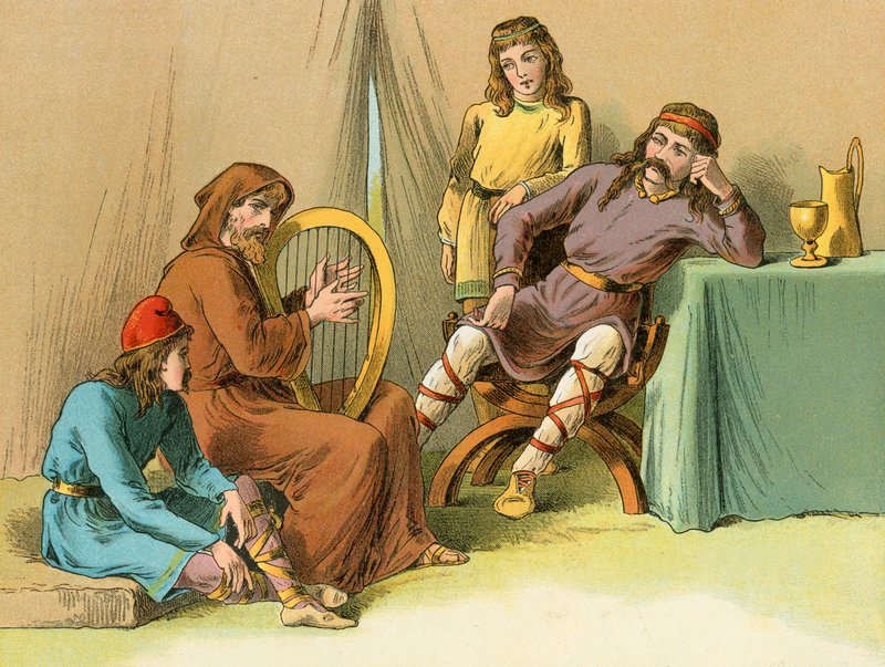 Alfréd király Guthrum sátrában alkotó: English School