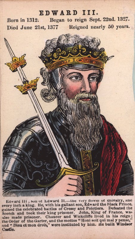 III. Edward király (színes metszet) alkotó: English School