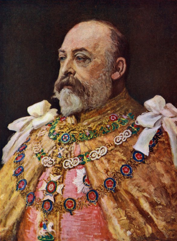 VII. Edward király (színes litográfia) alkotó: English School