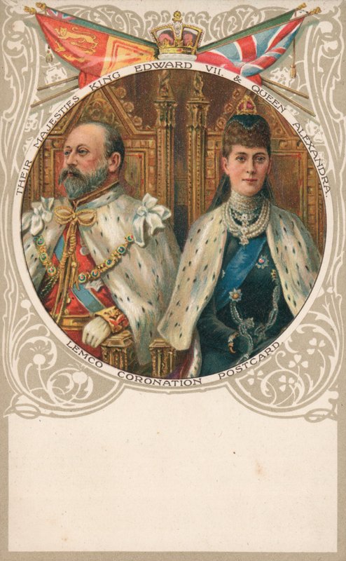 VII. Edward király és Alexandra királyné alkotó: English School