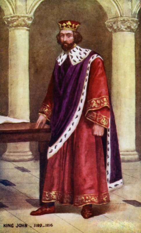 János király (színes litográfia) alkotó: English School