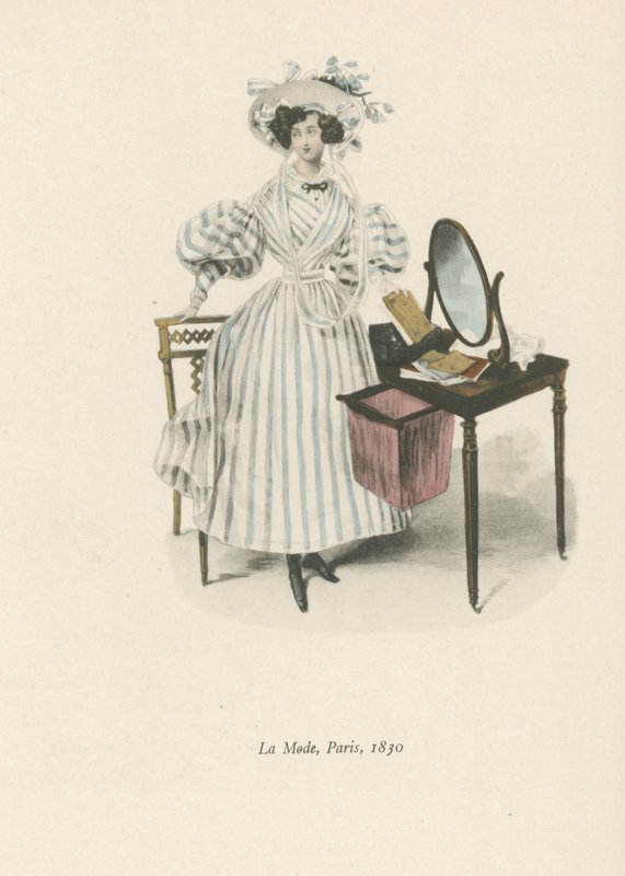 Divat, Párizs, 1830 alkotó: English School