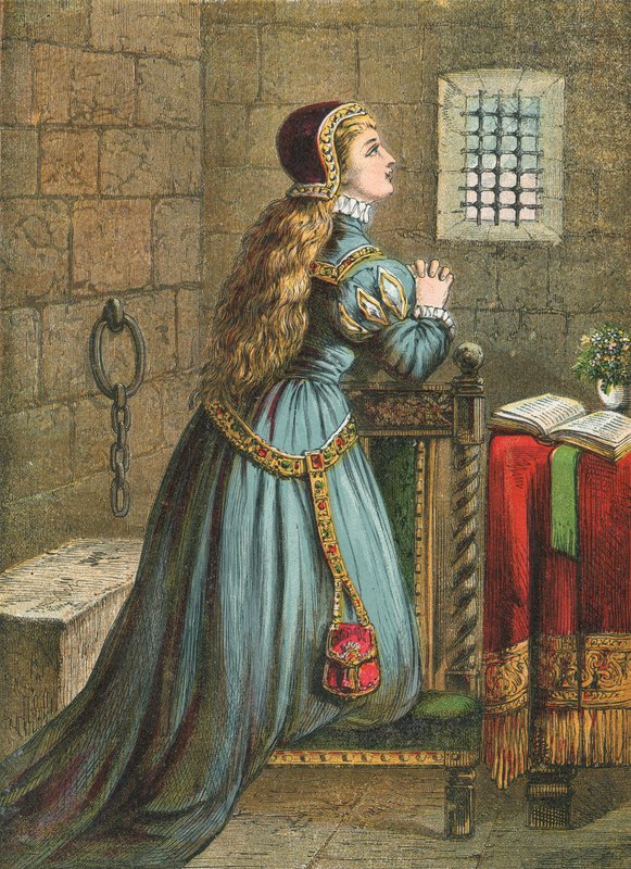 Lady Jane Gray imádkozik alkotó: English School