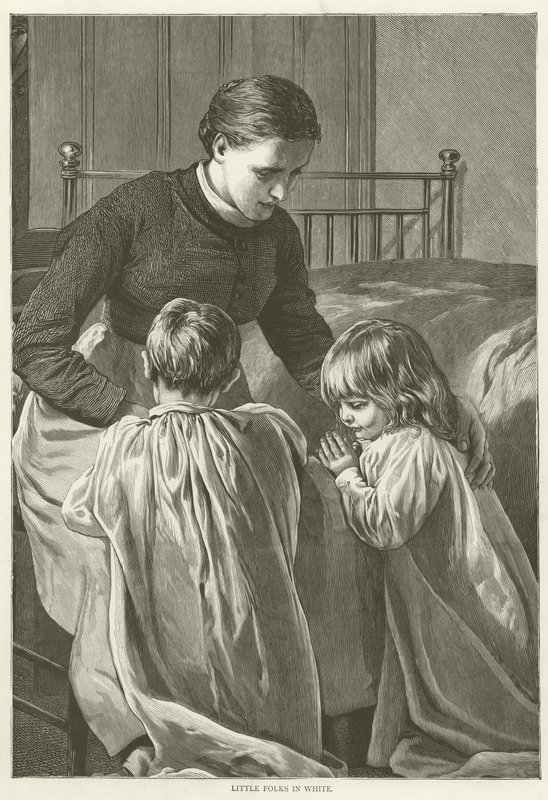 Kisemberek fehérben alkotó: English School