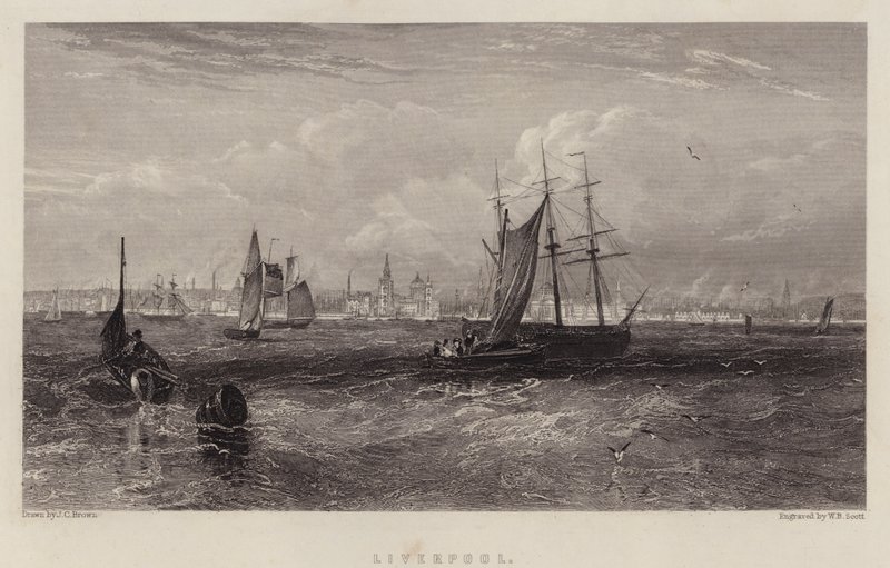 Liverpool (színes litho) alkotó: English School