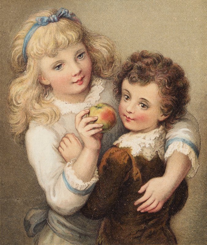 Lucy almája (színes litográfia) alkotó: English School