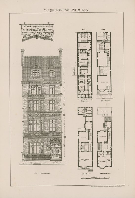 Kúria hátul istállókkal alkotó: English School