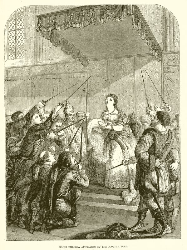 Marie Terézia a Magyar Diétához folyamodik alkotó: English School