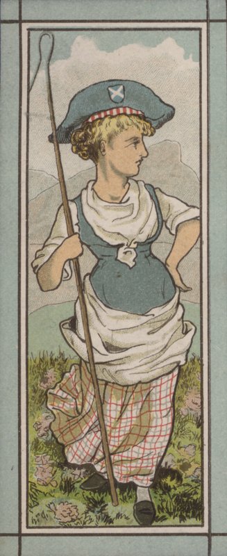 Menü illusztráció: Svájc (színes litográfia) alkotó: English School