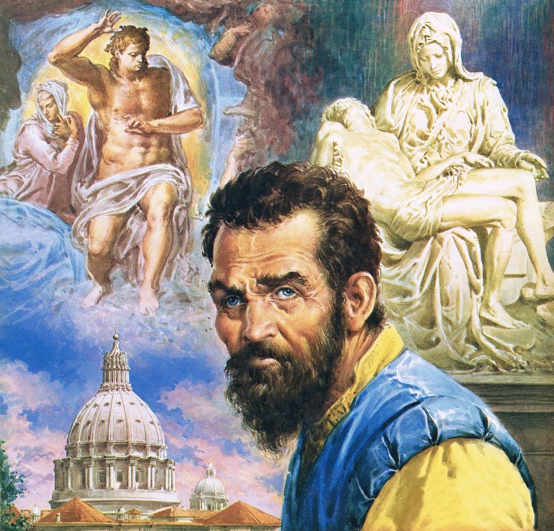 Michelangelo alkotó: English School