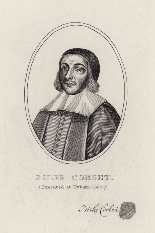Miles Corbet (metszet) alkotó: English School