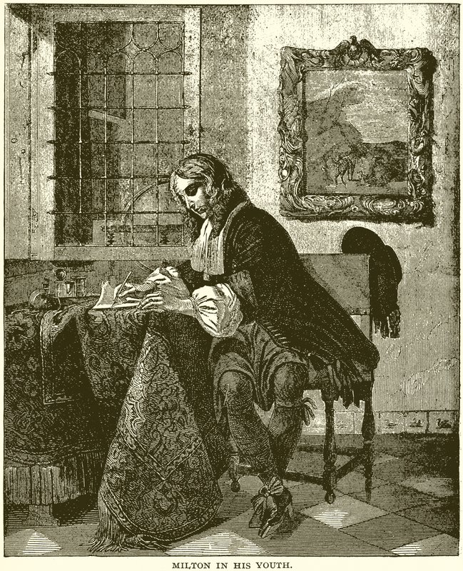 Milton fiatalkorában alkotó: English School