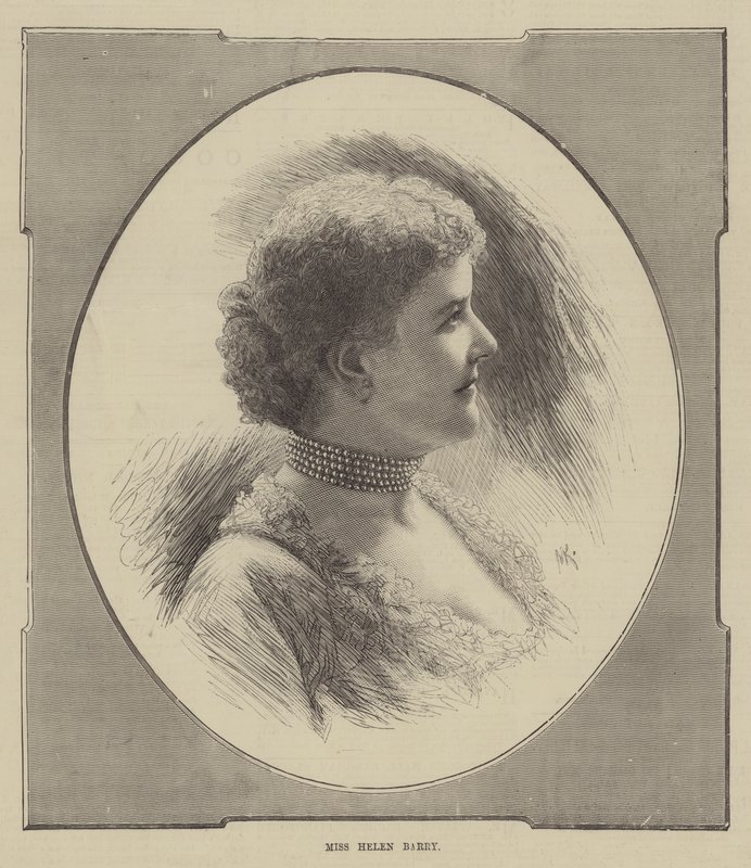 Miss Helen Barry (metszet) alkotó: English School