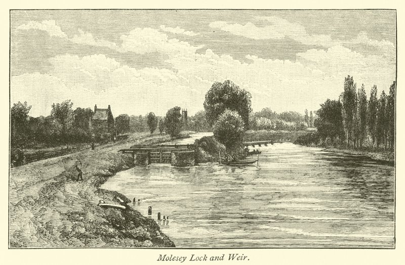 Molesey Lock and Weir alkotó: English School