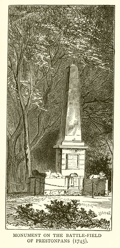 Emlékmű a Prestonpans csataterén (1745) alkotó: English School