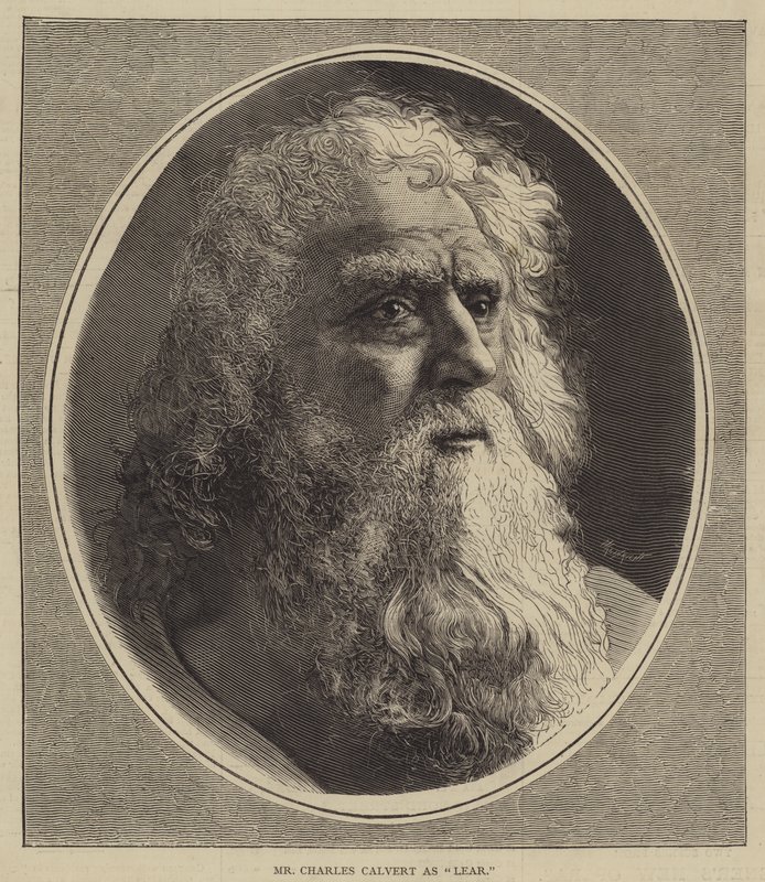Charles Calvert mint "Lear" (metszet) alkotó: English School