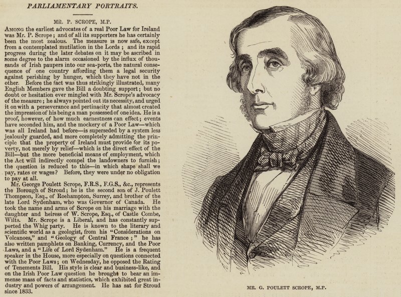 G. Poulett Scrope képviselő (metszet) alkotó: English School