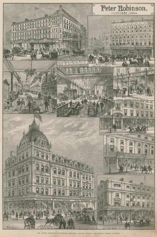 Peter Robinsons üzlethelyiségei alkotó: English School
