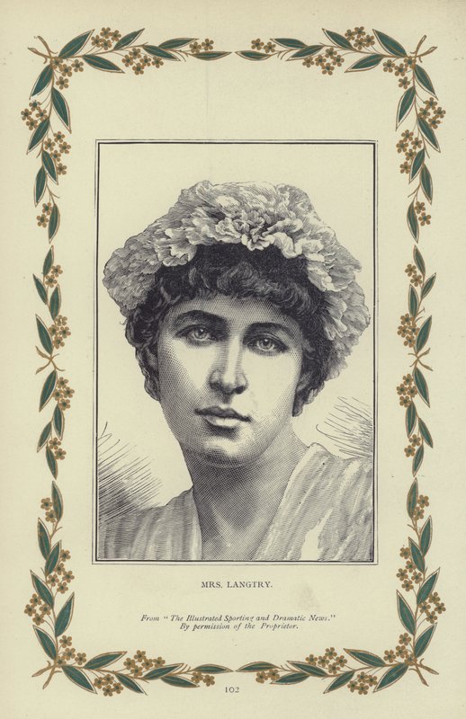 Mrs Langtry (metszet) alkotó: English School