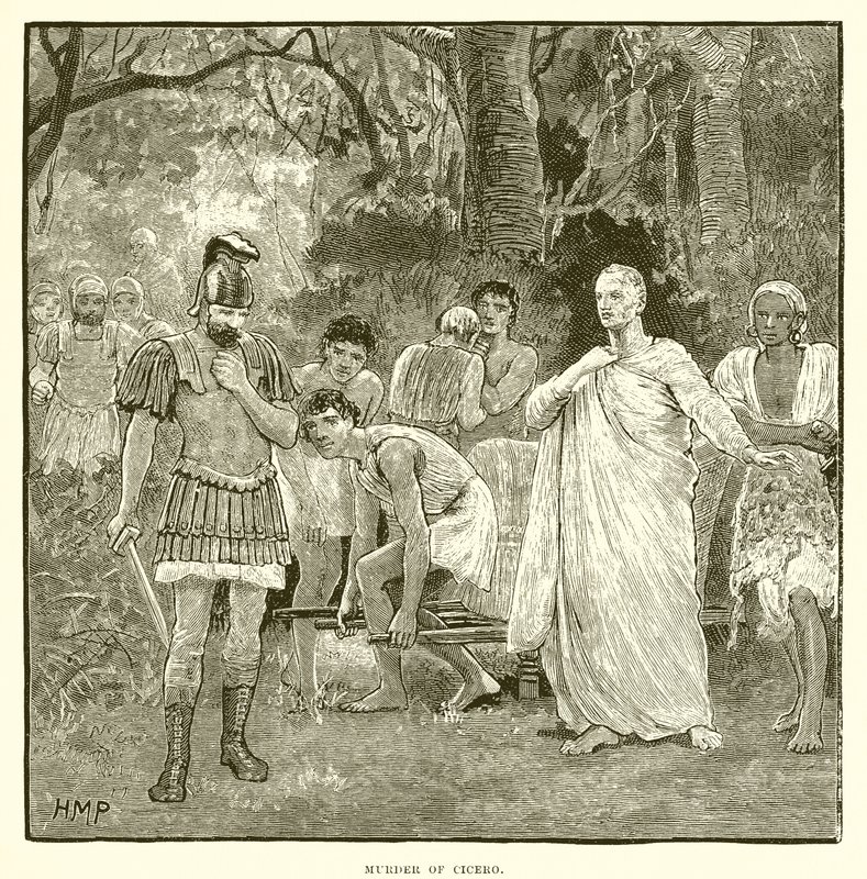 Cicero meggyilkolása alkotó: English School