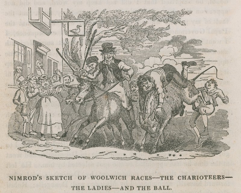 Nimrods vázlat a woolwichi versenyekről alkotó: English School
