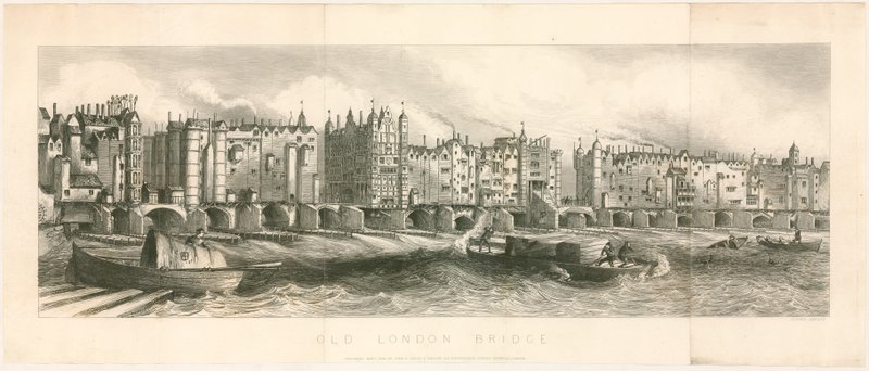Old London Bridge alkotó: English School