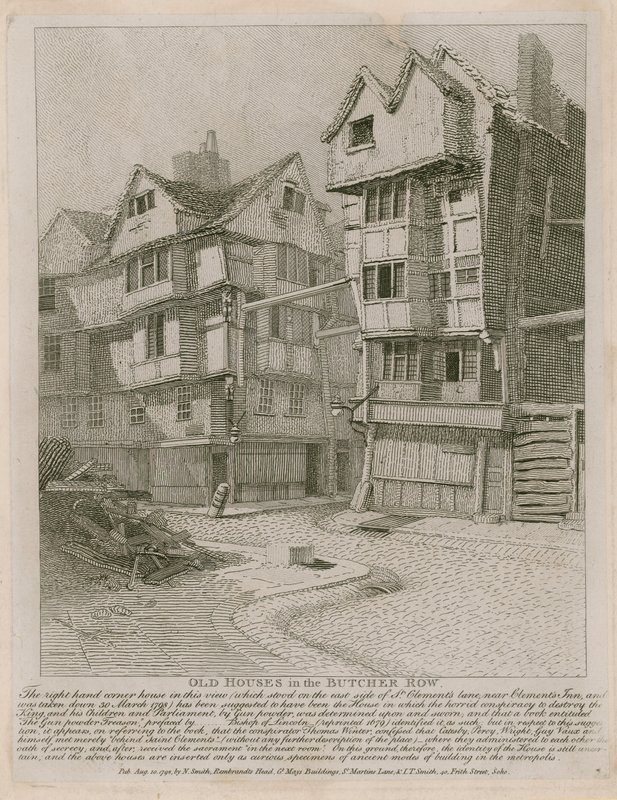 Régi házak a Butcher Row-ban alkotó: English School