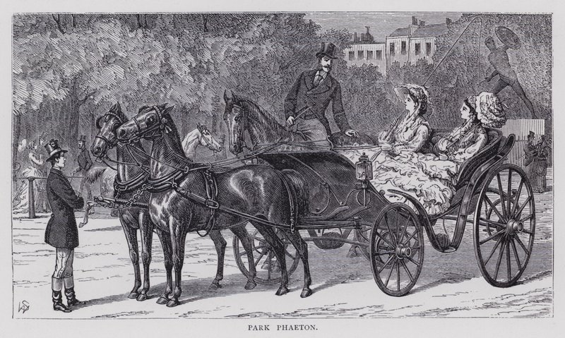 Park Phaeton (metszet) alkotó: English School