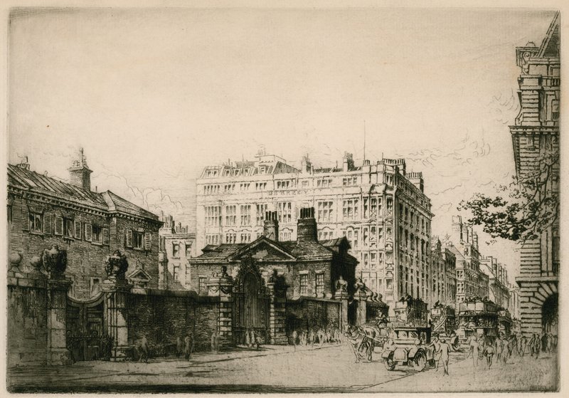 Piccadilly és Devonshire House, London alkotó: English School