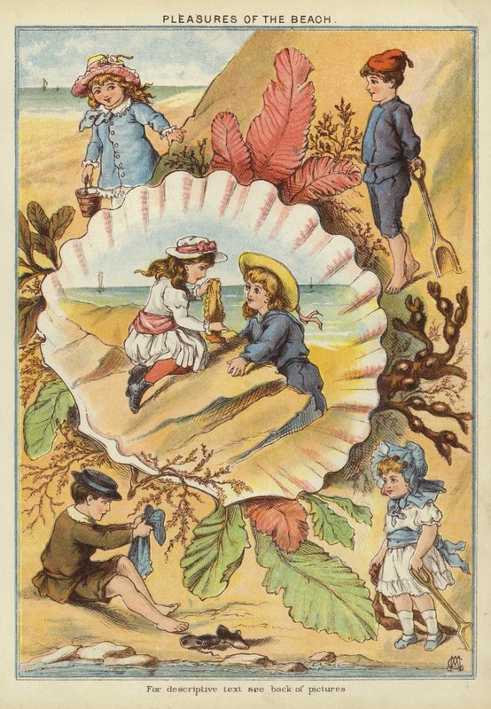 A tengerpart örömei (chromolitho) alkotó: English School
