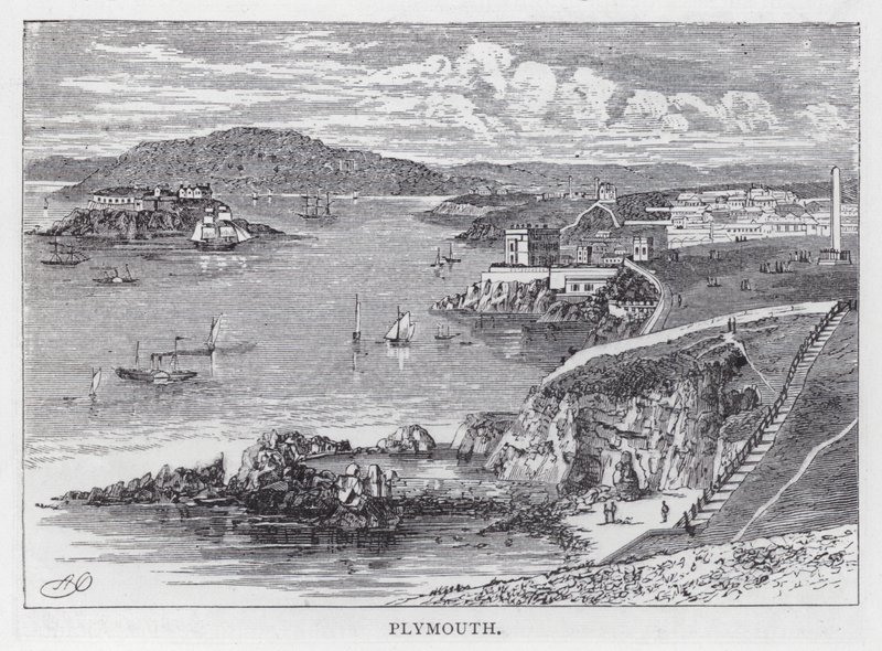 Plymouth (metszet) alkotó: English School