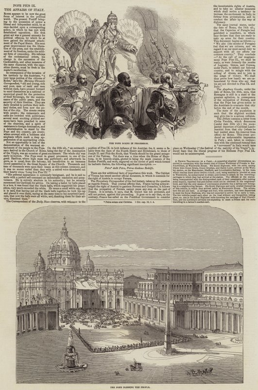 Pope Pius IX (engraving) alkotó: English School