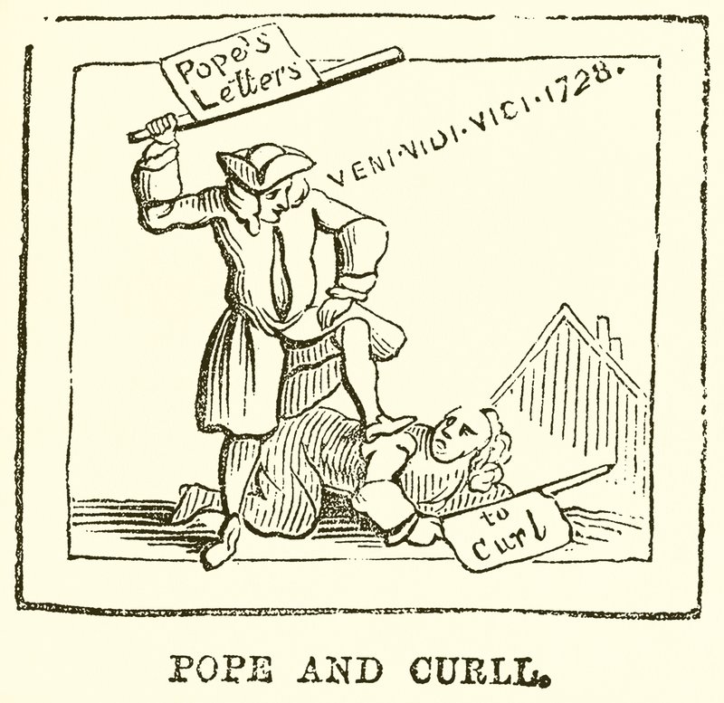 Pope és Curll alkotó: English School