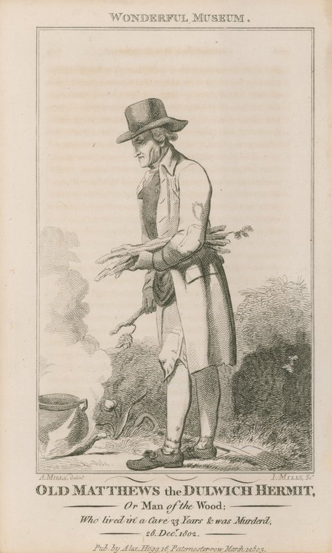 Az öreg Matthews portréja alkotó: English School